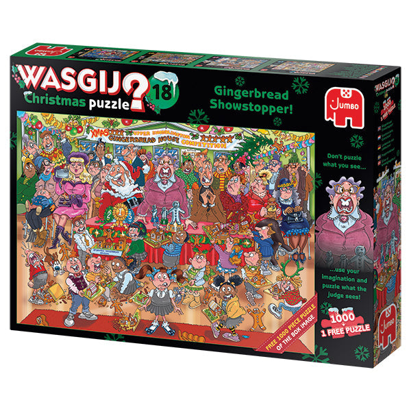Wasgij - Gingerbread Showstopper, Christmas 18 - 2 x 1000pc (70-25017)