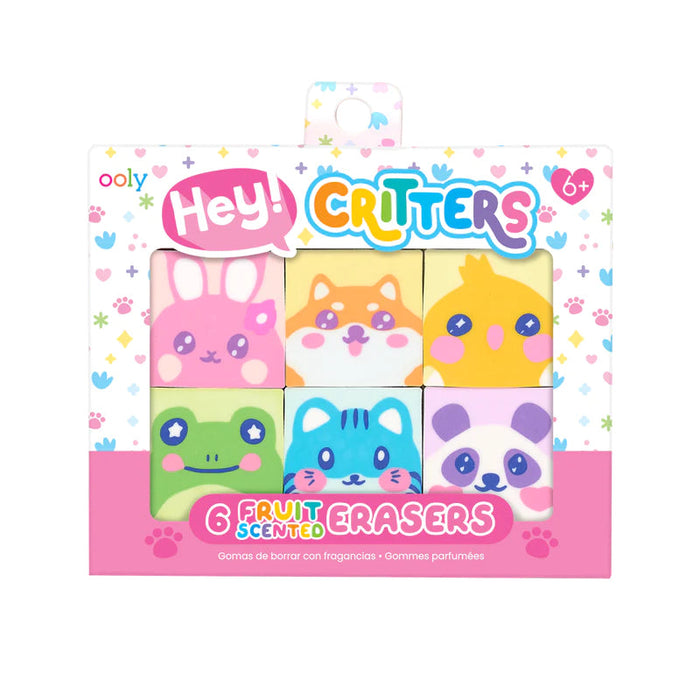 Hey Critters! Scented Eraser 6pk (112-114)