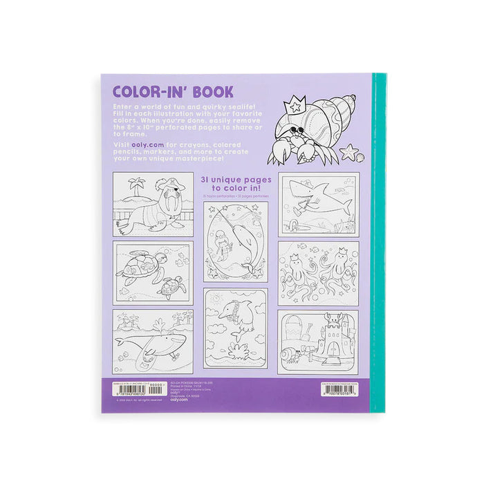 Color-in' Book - Outrageous Ocean (8 x 10) (118-205)
