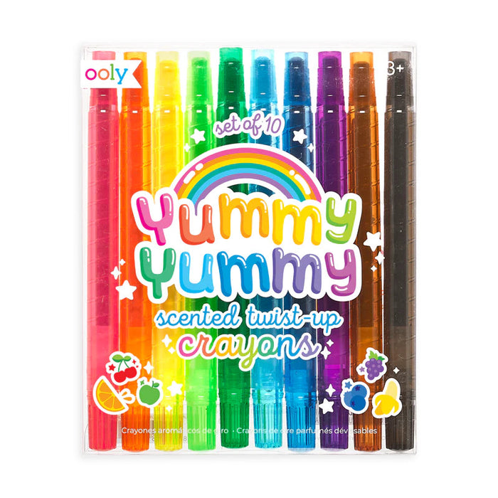 Yummy Yummy Scented Twist Up Crayons (10pc) (133-092)